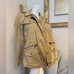 Lily Aldridge For Velvet Graham & Spencer Women's Tan Lightweight Army Jacket S Photo 2