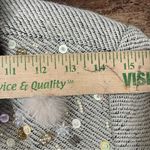 Vintage Donna Vinci Couture Two‎ Piece Embellished Skirt Suit Set Size 16 Brown Photo 4