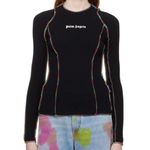 Palm Angels  Black Rainbow Stitch Long sleeve Top(Size XS) Photo 0