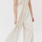 Urban Outfitters  Cream Grid Maxi Skirt Photo 1