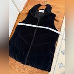 Athleta  Women's Lofty Velvet Goose Down Full Zip Puffer Vest Black S No Hood Photo 7