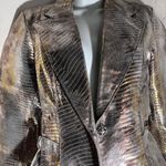 Isabel Marant Isabelle leather Metallic Croc-Embossed Women's Blazer medium Photo 4
