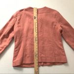 Loft Ann Taylor Linen Blend Jacket Zip Up Pink 6 Photo 4