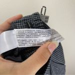 Massimo Dutti Straight Leg Houndstooth Pull-On Trouser Pants Grey/Black Sz 4 Photo 13