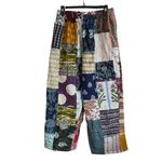 NWT Kathmandu Colorful Patchwork 100% Cotton Lightweight Elastic Waist Pants Blue Size undefined Photo 2