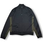 Ralph Lauren Lauren Ralph Active Track Jacket Full Zip Olive Green Athletic Black‎ Womens L Photo 0