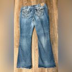 PIONEER Wide Leg Distressed Denim Jeans Blue Size 16 Photo 3