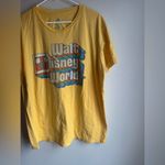 Disney  World Golden Yellow Tee with Graphic Size XL 100% Cotton Photo 4