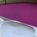 Coach Authentic VGC 13196 Signature Satchel handbag Silver W Gray Patent Handles Photo 4