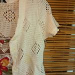 Zoey & Beth M Boho Crocheted Crop Jacket Dress Red Size M Photo 1