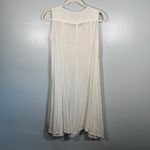 Global Desi Boho Neon Embroidered White Shift Dress XXL Made in India Photo 6