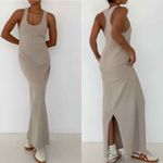 Rumored Cloud Nine Maxi Dress Taupe Minimalist Casual Size XS Photo 5