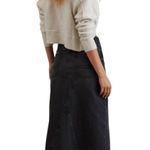 American Eagle NWT  Women’s 90’d Highrise Black Denim Maxi Skirt 20 Photo 1