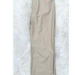 Abercrombie & Fitch NWT Abercrombie Tan Vegan Leather 90’s Straight Leg Jeans Photo 5