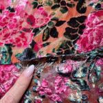 HEMANT & NANDITA One Shoulder Floral Metallic Ruffle Mini Dress XL FLAWED Pink Photo 15