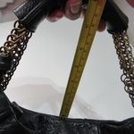 Vince Camuto Black Pebbled Soft Leather Hobo Bag Golden Hardware Tassle Hippie Photo 4