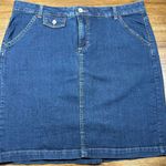 Merona Size 14R Blue Midi Jean Skirt Photo 0
