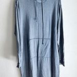 Torrid  Mini French Terry Hoodie Dress Indigo Blue Mineral Wash Sz 2 Photo 2