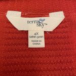 Terra & Sky Women's Rust Lagenlook Open Front Cardigan Photo 8