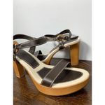 Antonio Melani  Women's Ankle Strap Sandals Platform Heels Strappy Brown Size 9M Photo 2