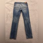 American Eagle  jeans distressed skinny stretch low rise med wash Photo 1