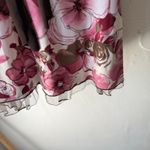 Studio Y  Y2K Size Medium Pink Brown‎ Strapless Floral Mini Dress Photo 3