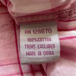 Pink Plaid Rancher Cowgirl Hardware White Long Sleeve Button Up Shirt Medium Photo 9