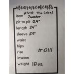 ASTR The Label Sweater Woman's Large Top Gray Side Tie Long Sleeve Lightweight Photo 15