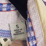 Robert Graham Robert‎ Graham Top Womens S Striped Colorful Coastal Cowgirl Button Up Flip Cuff Photo 3