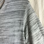 Columbia  Boat Neck White/Gray Marble Striped Long Sleeve Top Size Small Photo 2