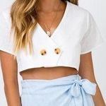 Princess Polly  Herring Shorts In Powder Blue Photo 0