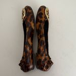 Tory Burch Reva Patent Leather Leopard Animal Print Ballet Flats Size 7 Photo 6