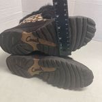 Coach Jeannie Signature Fur Lined Boots Size 7B Mid Calf Brown & Black Size 7B Photo 2