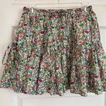 J.Crew  Floral Cotton Tiered Mini Skirt Size XXS Photo 11