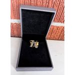 Earrings 18K Gold Plated Hoop Earrings Round Cue Cubic Zirconia Gold Silver C1 Photo 31