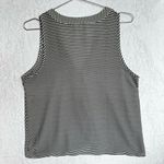 Monteau Black & White Stripes Sleeveless Tank Top Lightweight Flowy Summer Sexy Photo 1