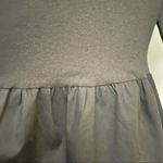 Bobeau Top Shirt Tunic Ruffle Bell Sleeve Crocheted Peasant Romantic Black Photo 7