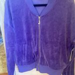 Juicy Couture NWT  J Bling Velour Westwood Jacket in plum purple Photo 4