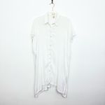 l*space L* Anita Button Front Tunic Swim Cover-up White Photo 1