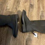 ZARA Low Heel Green Rubber High Boots Blogger Favorite Womens Sz 40 US 9.5 Photo 15
