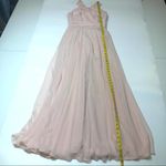After Six  Bridemade blush chiffon maxi bow dress Photo 3