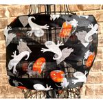 Halloween Scarf Black Gray Cat Ghosts Jack O Lantern Festive Spooky Deco… Photo 2