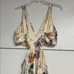 Abercrombie & Fitch GISELLE PLEATED CUTOUT MAXI DRESS LARGE PETITE FLORAL Photo 8