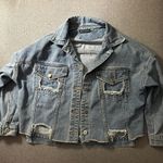 Meshki Distressed Jean Jacket Photo 0