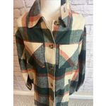 Vigoss NWT Women's Plaid Cozy Casual Oversized Grunge Shacket Shirt Size Small Photo 2