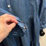 Tommy Hilfiger Ruffle Hem Chambray Shirt Dress-no size tag, roughly size 8 Photo 4