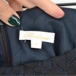 Shoshanna Daphne Floral Lace Mini Dress Scallop Hem Stretch Black Navy Blue 12 Photo 8