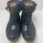 Sperry Dark Blue Waterproof Rubber Duck Boots Size 8 Photo 0