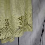 American Eagle  Outfitters Lemon Yellow Racerback Babydoll Crochet Hem Top Photo 6