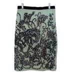 Anthropologie  Moulinette Soeurs Fable Embroidered Pencil Skirt Mint Womens Sz 4 Photo 2